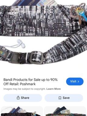 Bandi Black & White Patterned Waist Bag
